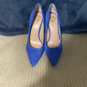 Vince Camuto Blue Suede Shoes
